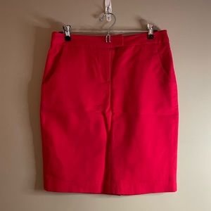 EUC, Cynthia Rowley Red Straight Skirt, Size 6